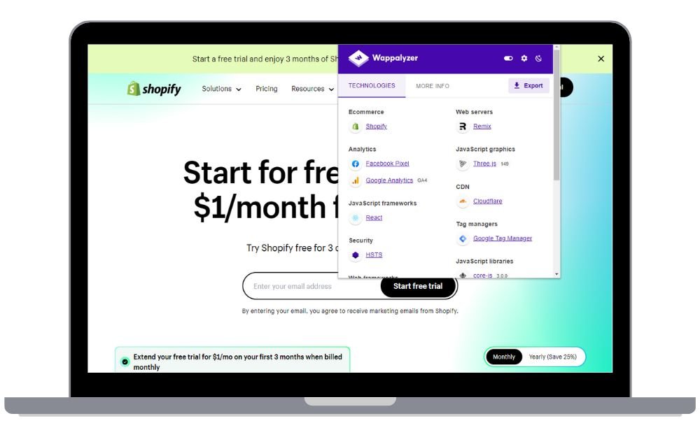 Shopfy uses react