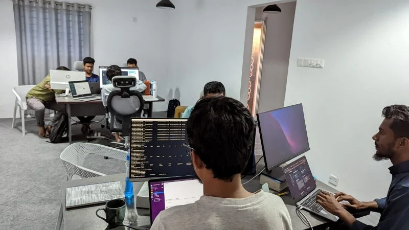 People at technext, working