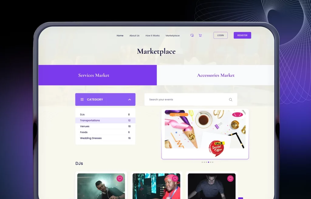 event marketplace