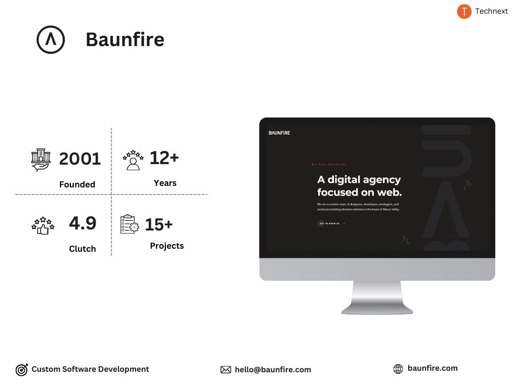 Baunfire React JS Development Companies