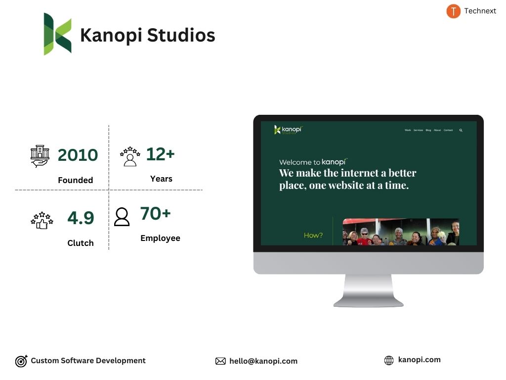 Kanopi Studios React JS Development Companies