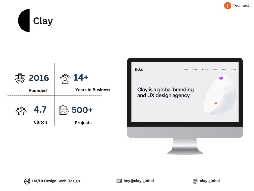 Clay UI/UX Development Companies
