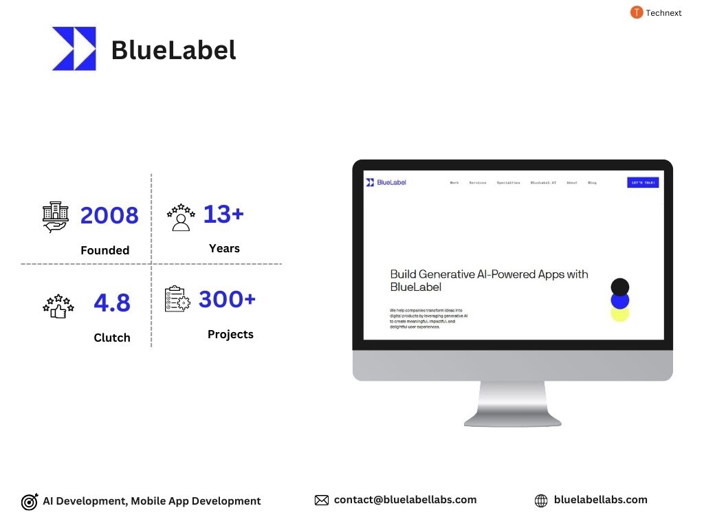 BlueLabel, a top React Native app development company