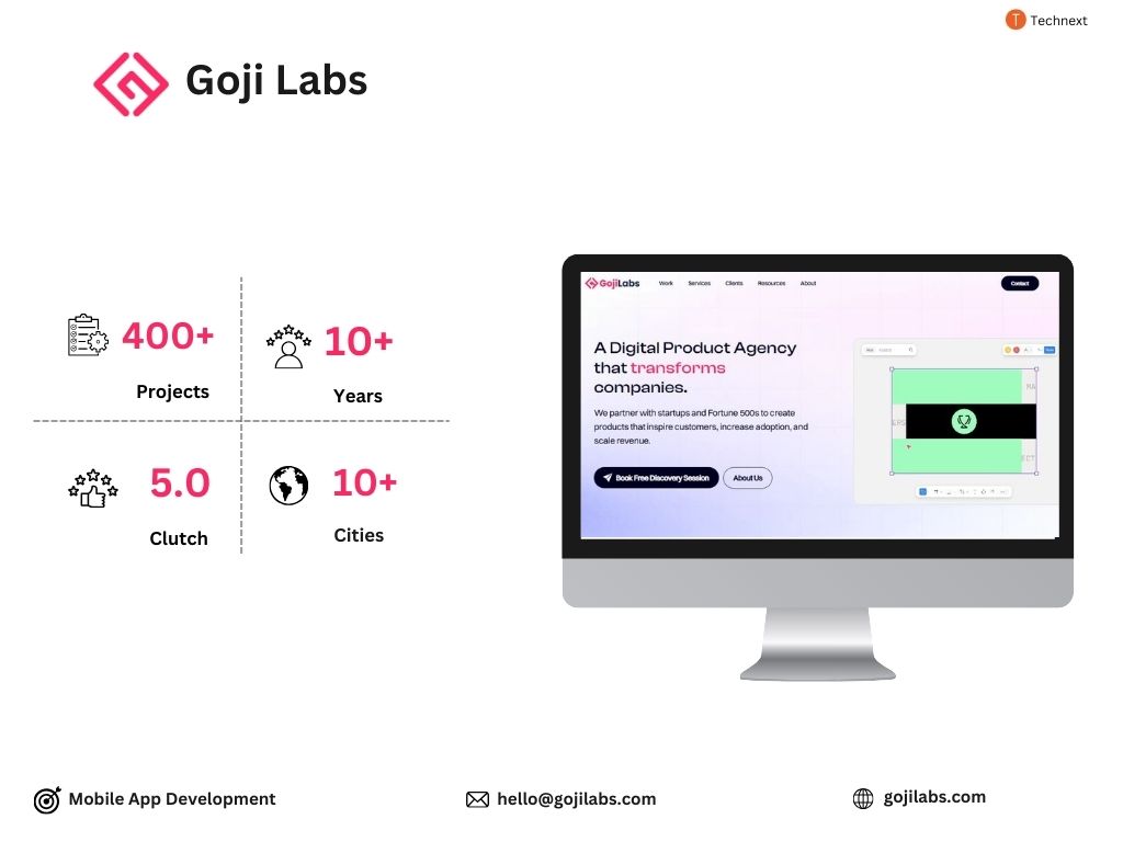Goji Labs, a top React Native app development company