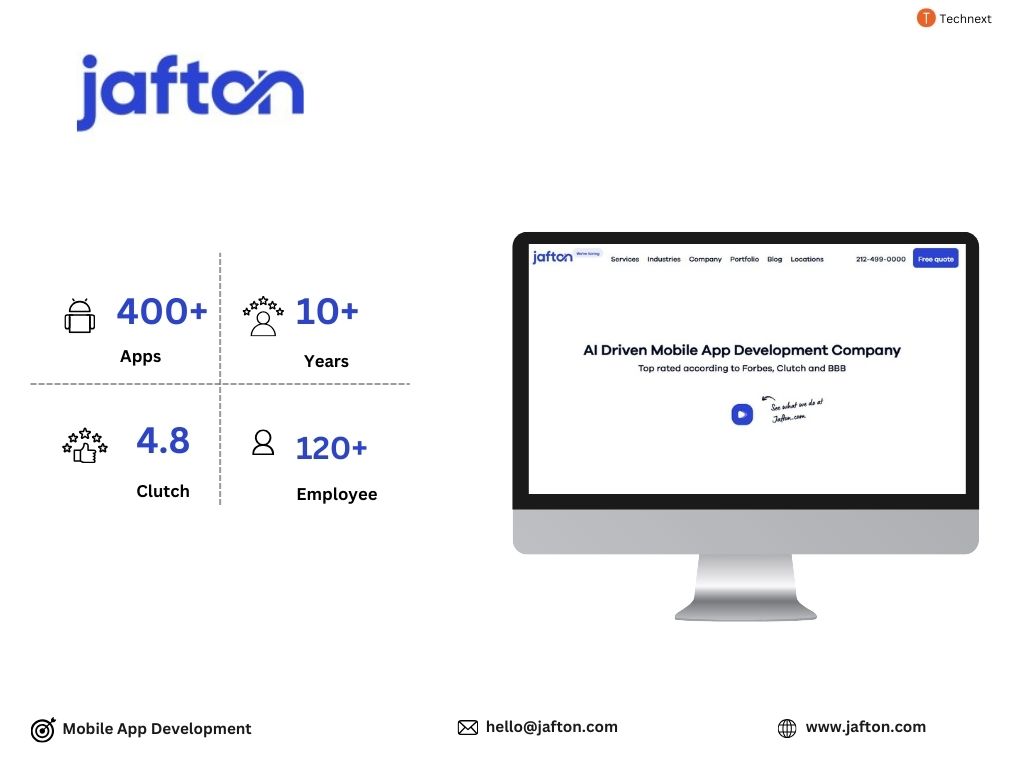 Jafton, a top React Native app development company