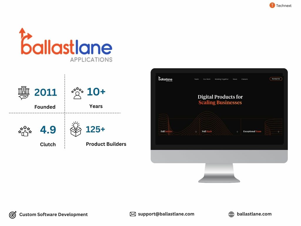 Ballast Lane Applications LLC Software development companies for backend development  in USA