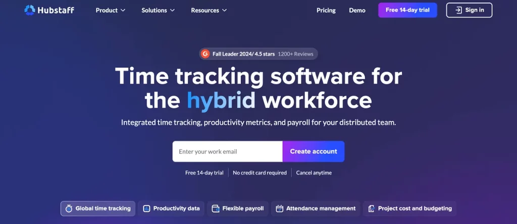 Best-Hubstaff Employee Time Tracking Tools