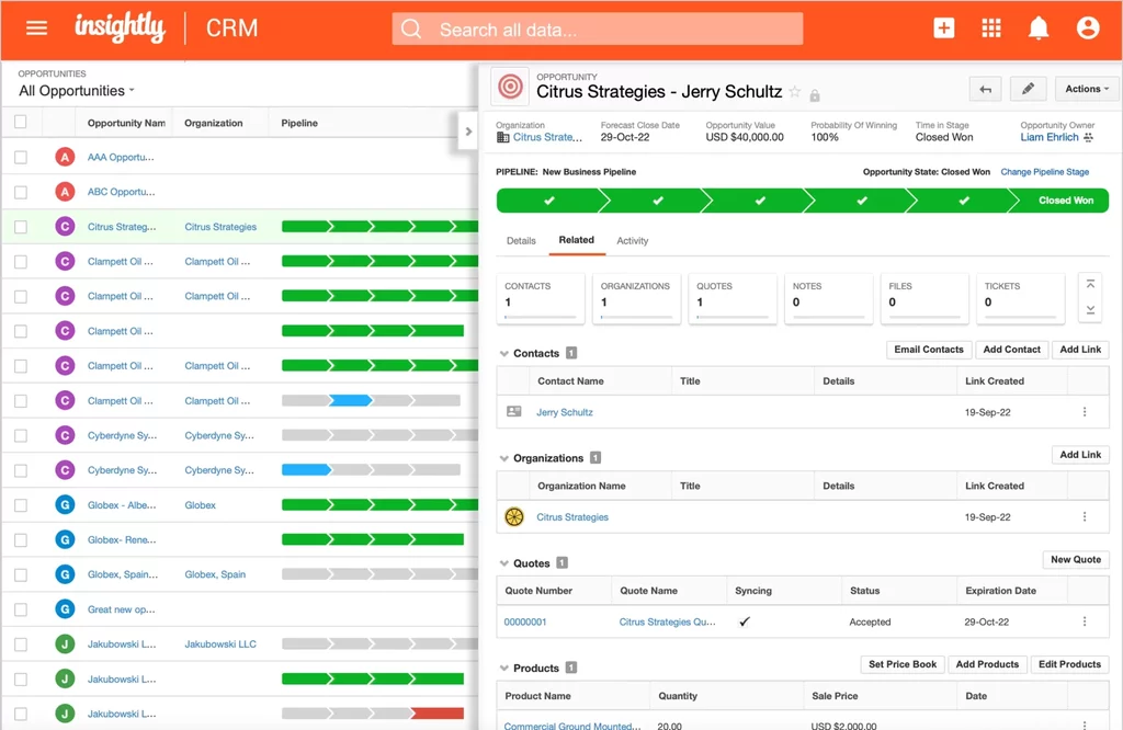 insightly crm