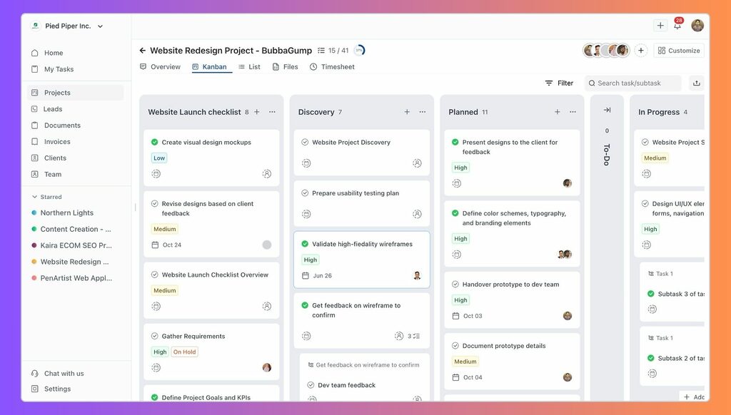 onesuite client portal software dashboard
